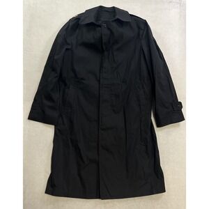 Neptune Garment Company Men's All Weather Black Trench Coat size 38 Long